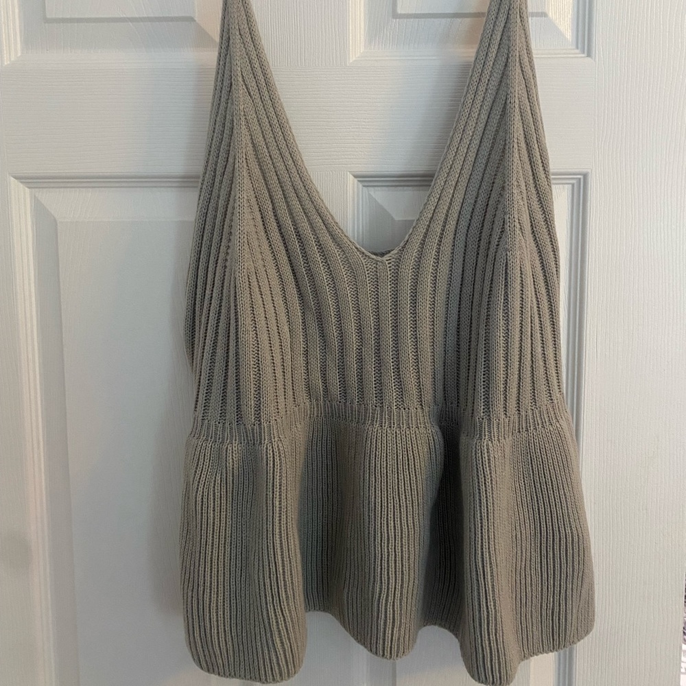 Never worn, Shein knit peplum top
